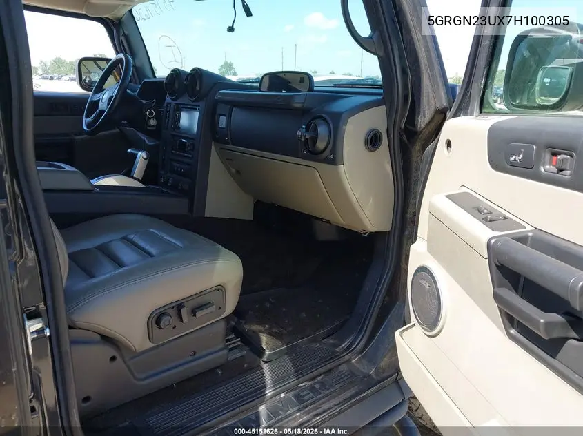 2007 Hummer H2 Suv VIN: 5GRGN23UX7H100305 Lot: 45151626