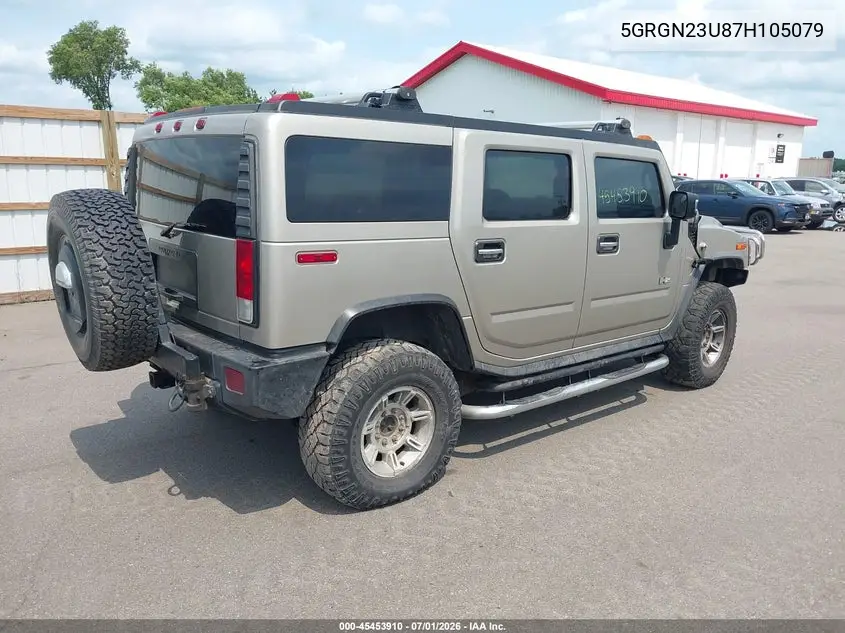 2007 Hummer H2 Suv VIN: 5GRGN23U87H105079 Lot: 45453910