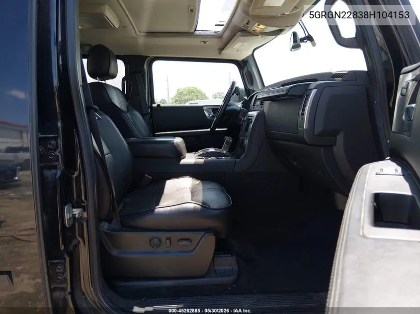 2008 Hummer H2 Sut VIN: 5GRGN22838H104153 Lot: 45262885