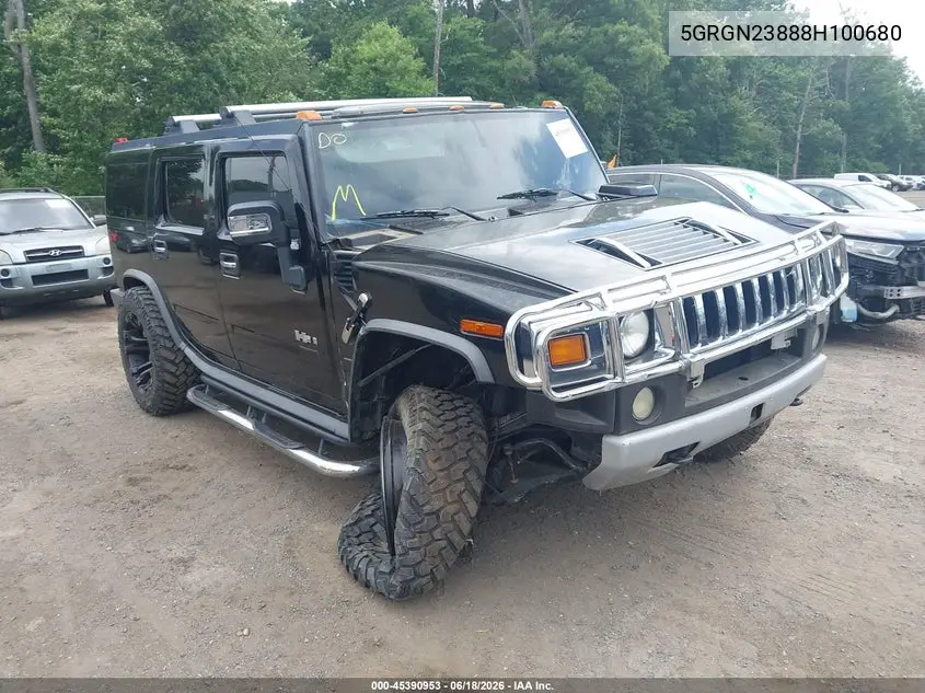 2008 Hummer H2 Suv VIN: 5GRGN23888H100680 Lot: 45390953