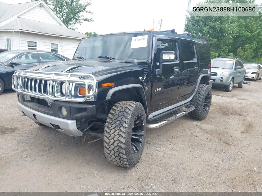 2008 Hummer H2 Suv VIN: 5GRGN23888H100680 Lot: 45390953