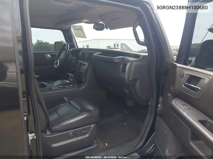 2008 Hummer H2 Suv VIN: 5GRGN23888H100680 Lot: 45390953