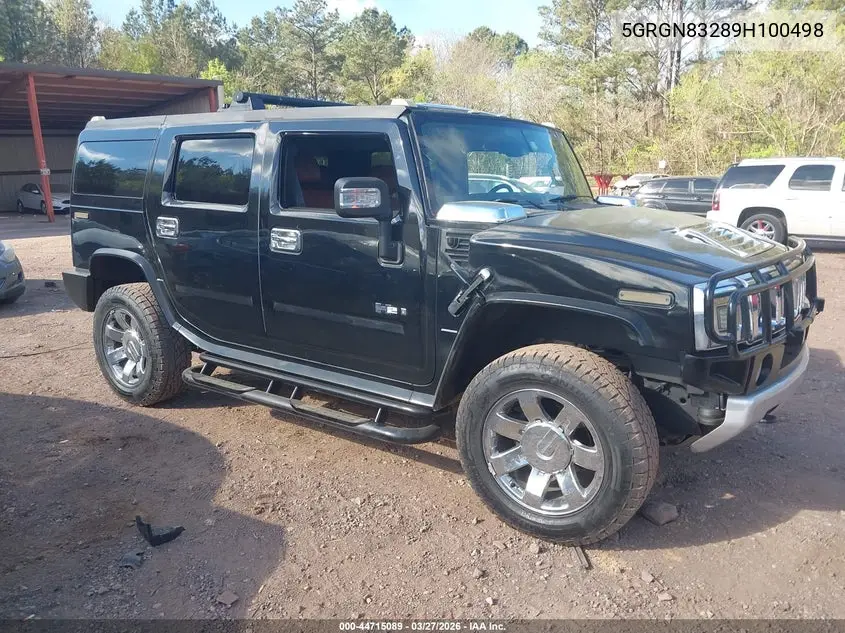 2009 Hummer H2 Suv VIN: 5GRGN83289H100498 Lot: 44715089