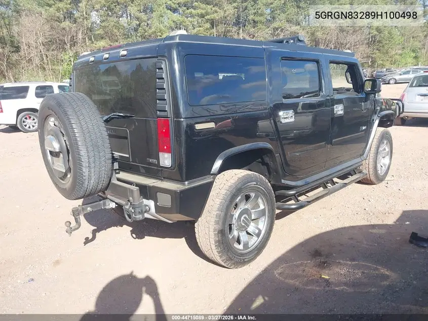 2009 Hummer H2 Suv VIN: 5GRGN83289H100498 Lot: 44715089