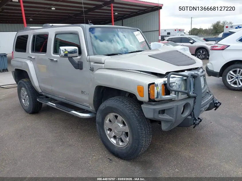 2006 Hummer H3 Suv VIN: 5GTDN136668127220 Lot: 44515757
