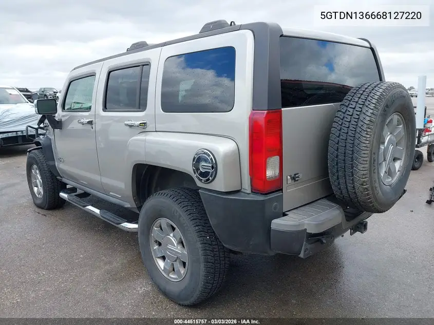 2006 Hummer H3 Suv VIN: 5GTDN136668127220 Lot: 44515757