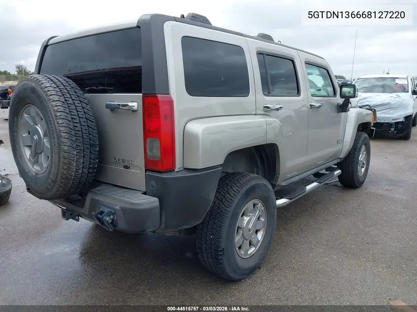 2006 Hummer H3 Suv VIN: 5GTDN136668127220 Lot: 44515757
