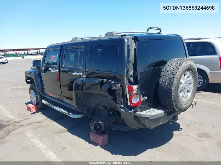 2006 Hummer H3 Suv VIN: 5GTDN136868244698 Lot: 44693063