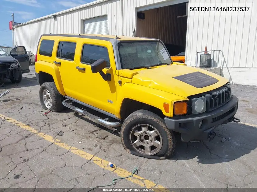 2006 Hummer H3 Suv VIN: 5GTDN136468237537 Lot: 44741661