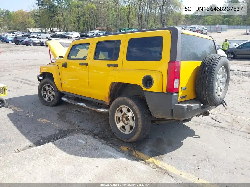 2006 Hummer H3 Suv VIN: 5GTDN136468237537 Lot: 44741661