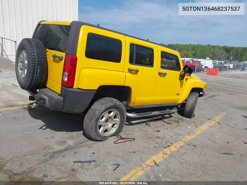 2006 Hummer H3 Suv VIN: 5GTDN136468237537 Lot: 44741661
