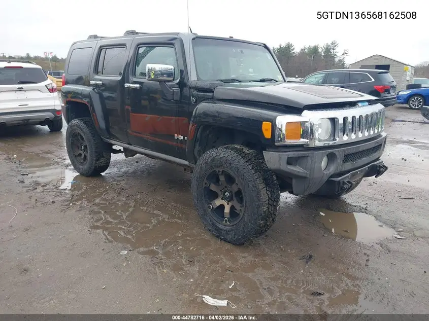2006 Hummer H3 Suv VIN: 5GTDN136568162508 Lot: 44782716