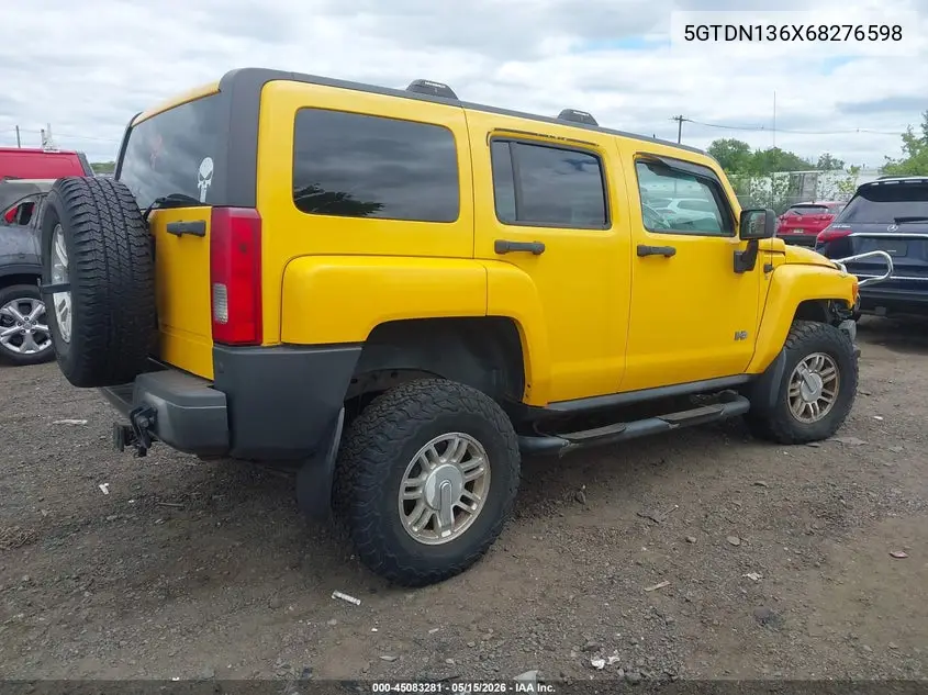 2006 Hummer H3 Suv VIN: 5GTDN136X68276598 Lot: 45083281
