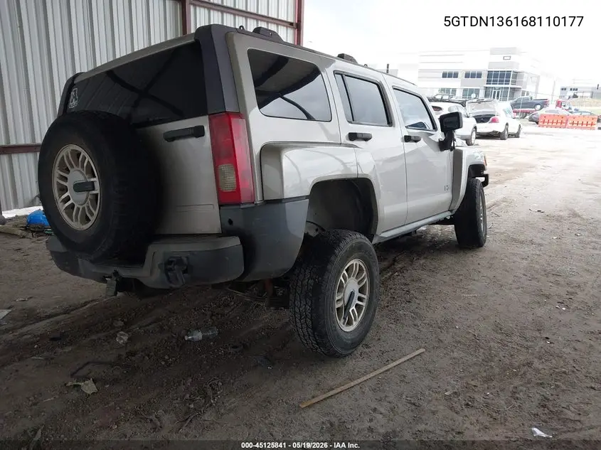 2006 Hummer H3 Suv VIN: 5GTDN136168110177 Lot: 45125841