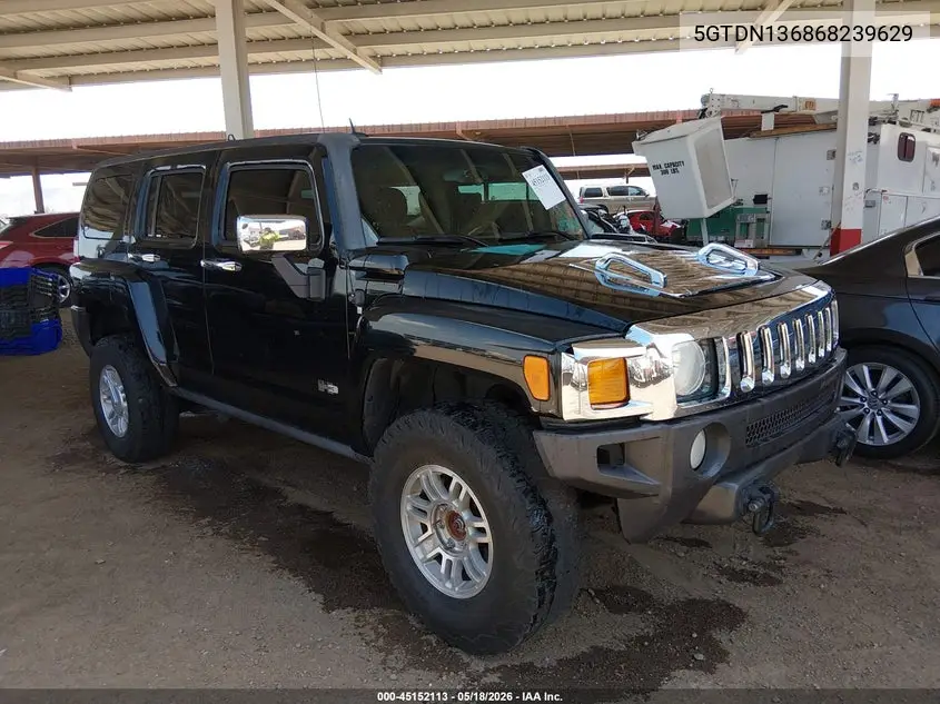 2006 Hummer H3 Suv VIN: 5GTDN136868239629 Lot: 45152113
