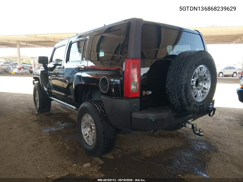 2006 Hummer H3 Suv VIN: 5GTDN136868239629 Lot: 45152113