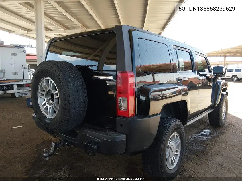 2006 Hummer H3 Suv VIN: 5GTDN136868239629 Lot: 45152113