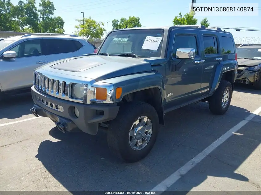 2006 Hummer H3 Suv VIN: 5GTDN136868140874 Lot: 45164461