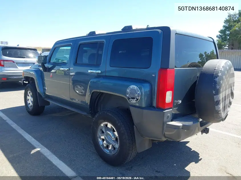 2006 Hummer H3 Suv VIN: 5GTDN136868140874 Lot: 45164461