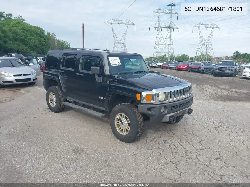 2006 Hummer H3 Suv VIN: 5GTDN136468171801 Lot: 45175807