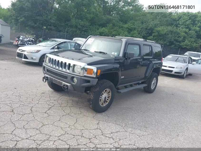 2006 Hummer H3 Suv VIN: 5GTDN136468171801 Lot: 45175807