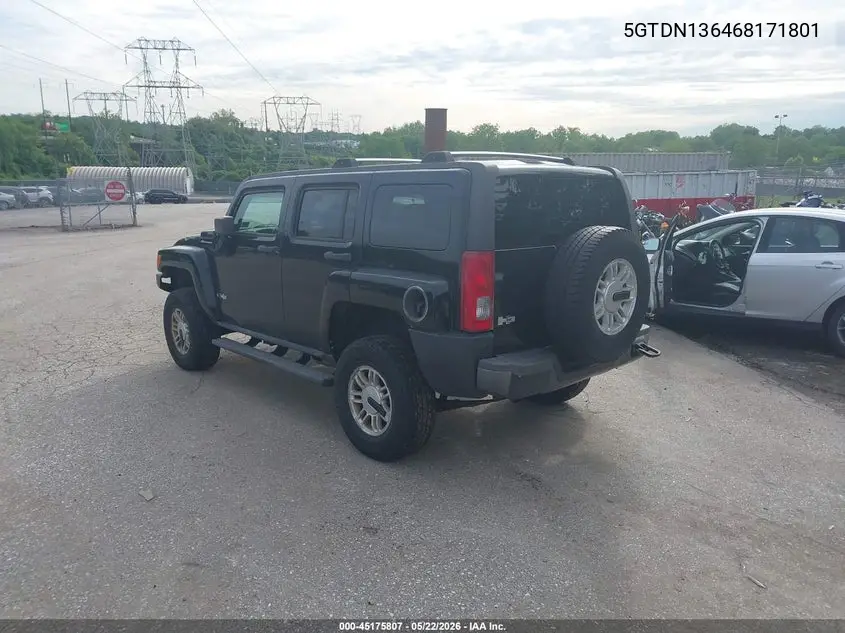 2006 Hummer H3 Suv VIN: 5GTDN136468171801 Lot: 45175807