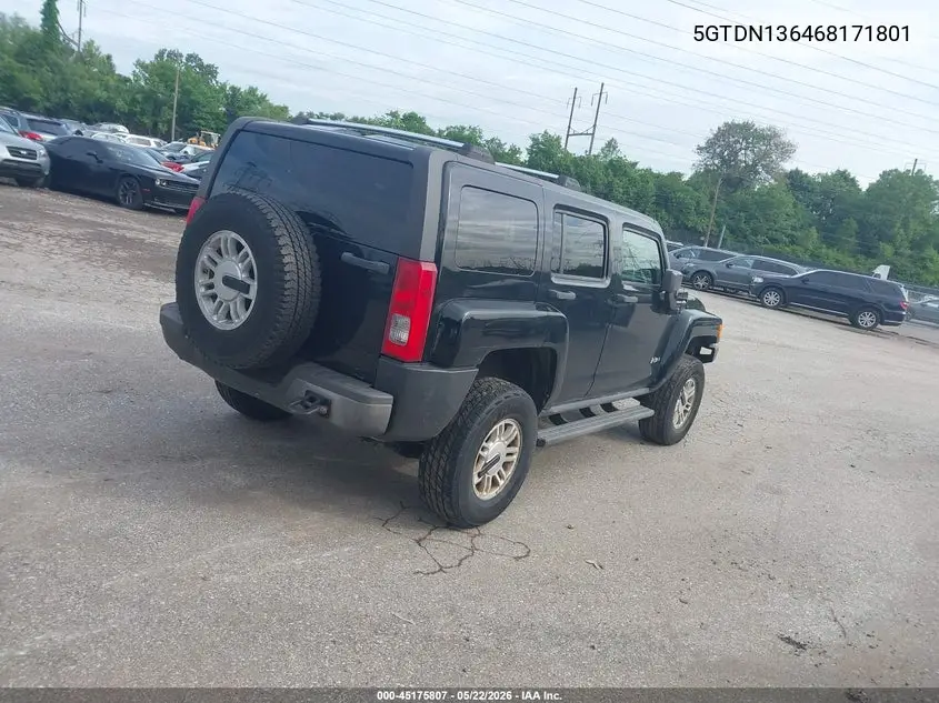 2006 Hummer H3 Suv VIN: 5GTDN136468171801 Lot: 45175807