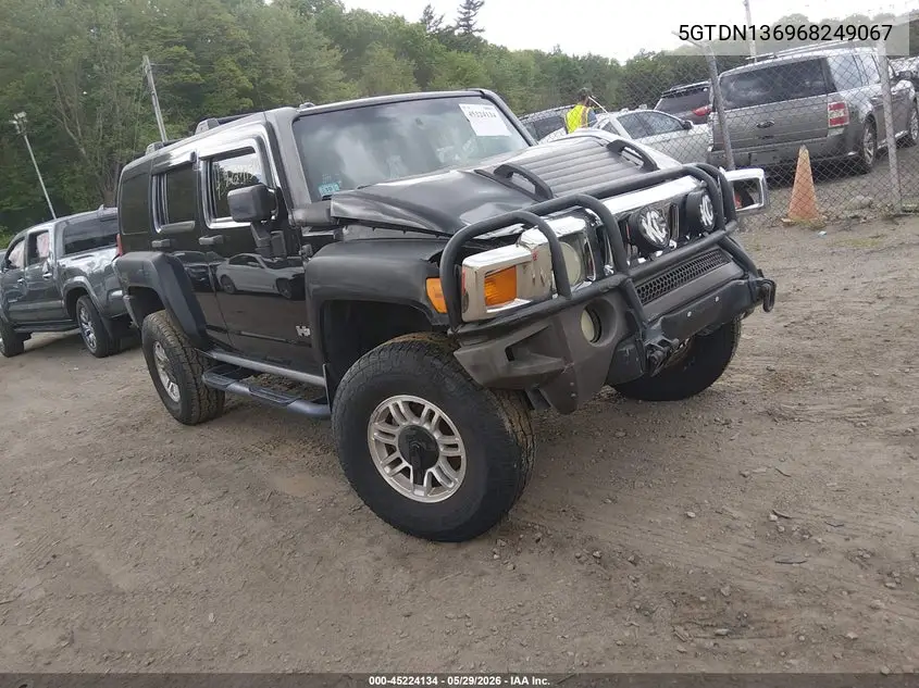 2006 Hummer H3 Suv VIN: 5GTDN136968249067 Lot: 45224134