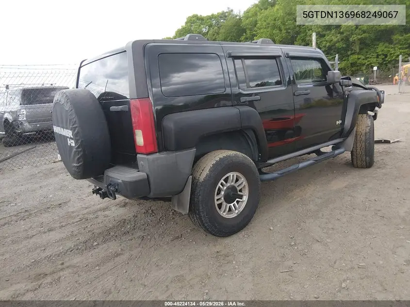 2006 Hummer H3 Suv VIN: 5GTDN136968249067 Lot: 45224134