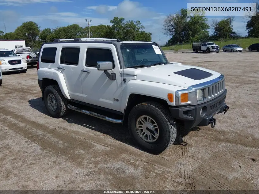 2006 Hummer H3 Suv VIN: 5GTDN136X68207491 Lot: 45267889