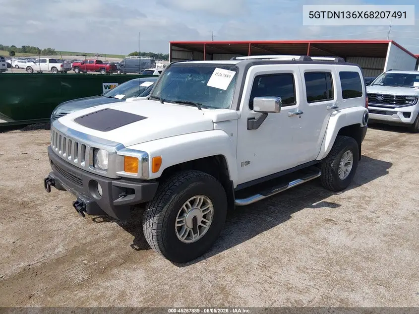 2006 Hummer H3 Suv VIN: 5GTDN136X68207491 Lot: 45267889