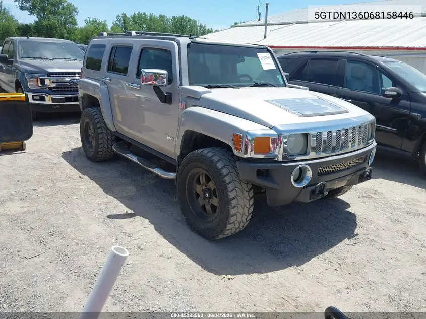 2006 Hummer H3 Suv VIN: 5GTDN136068158446 Lot: 45283563
