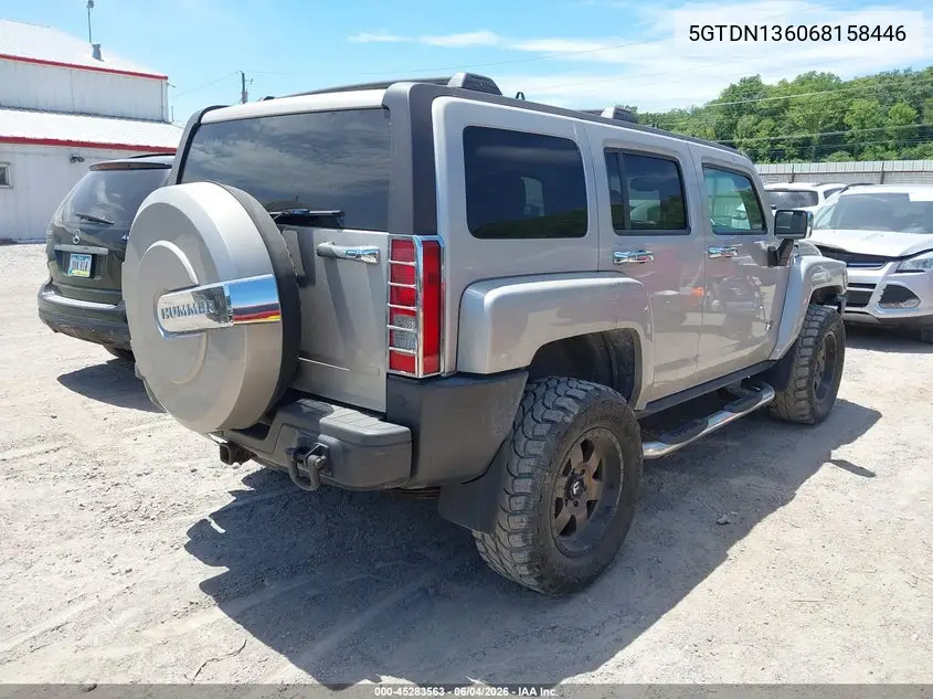 2006 Hummer H3 Suv VIN: 5GTDN136068158446 Lot: 45283563