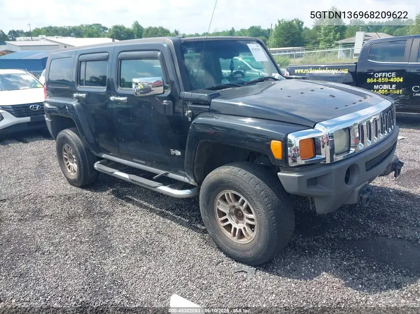 2006 Hummer H3 Suv VIN: 5GTDN136968209622 Lot: 45302093