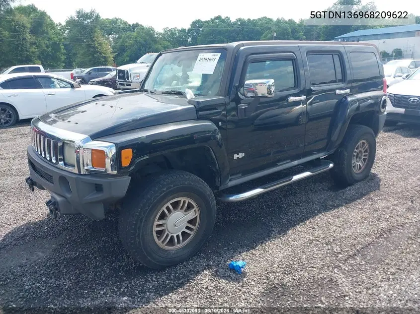 2006 Hummer H3 Suv VIN: 5GTDN136968209622 Lot: 45302093