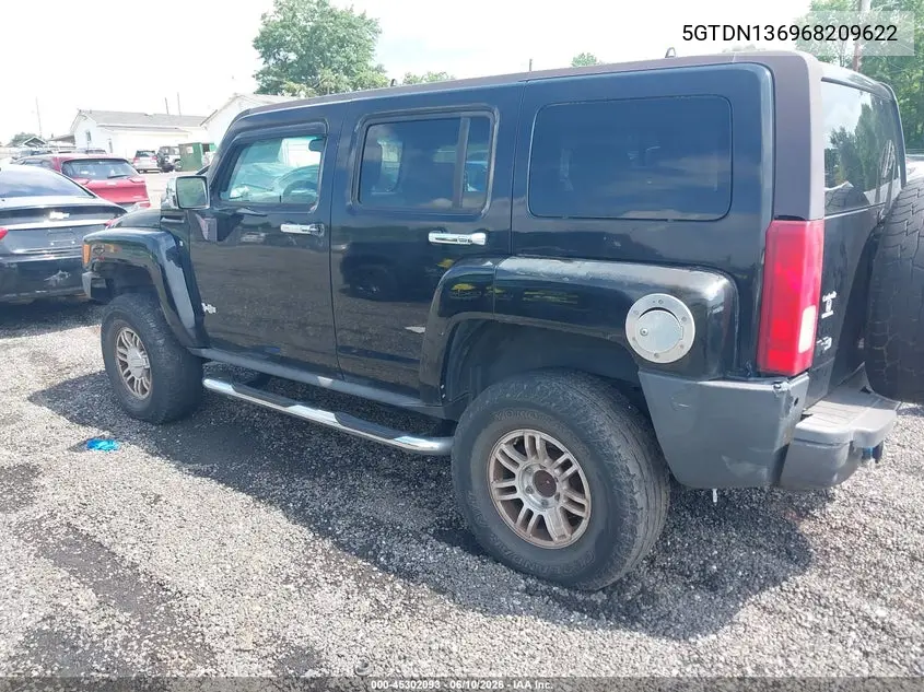 2006 Hummer H3 Suv VIN: 5GTDN136968209622 Lot: 45302093