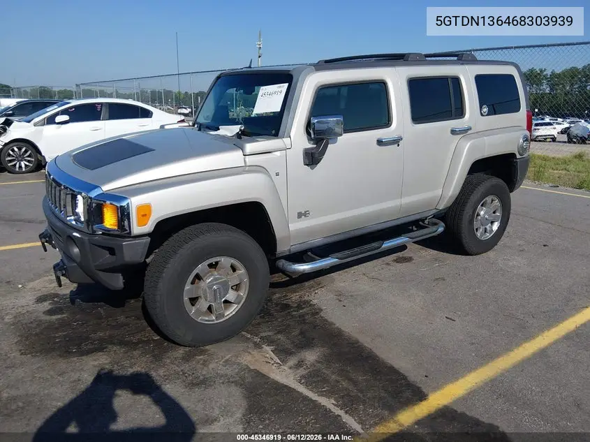 2006 Hummer H3 Suv VIN: 5GTDN136468303939 Lot: 45346919