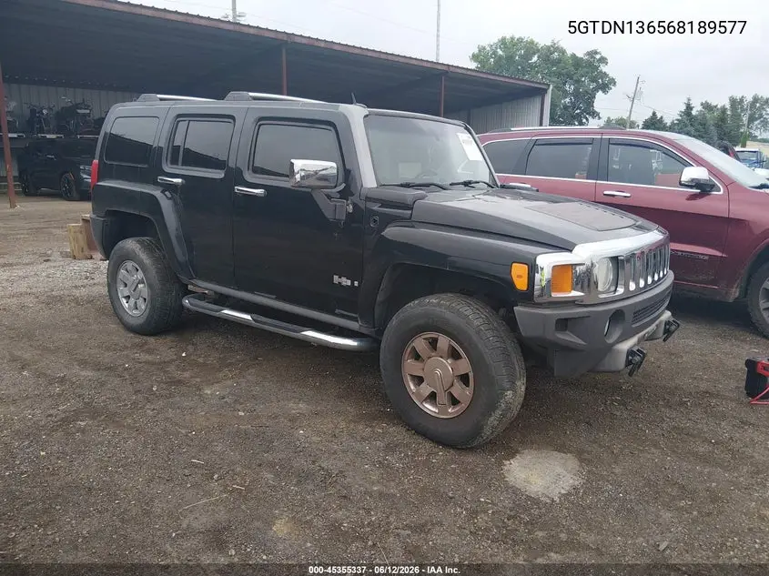 2006 Hummer H3 Suv VIN: 5GTDN136568189577 Lot: 45355337