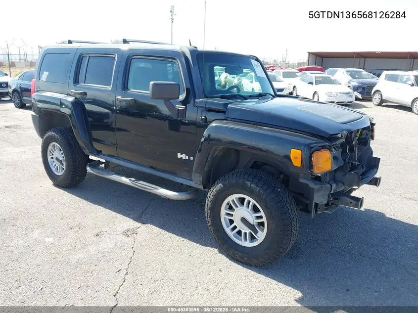 2006 Hummer H3 Suv VIN: 5GTDN136568126284 Lot: 45363595
