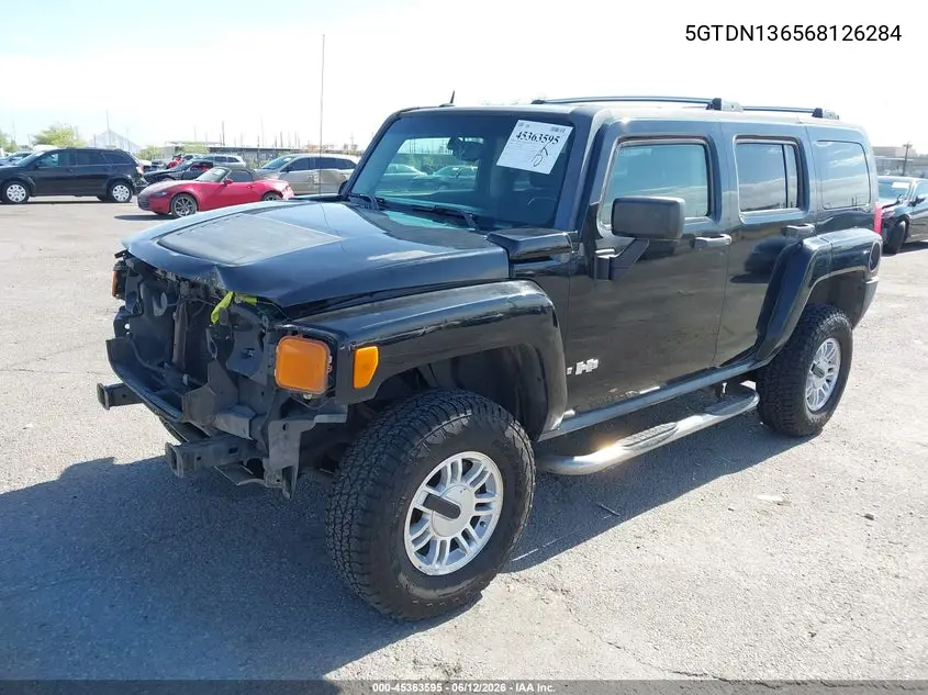 2006 Hummer H3 Suv VIN: 5GTDN136568126284 Lot: 45363595