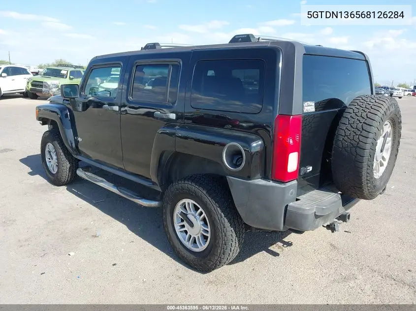 2006 Hummer H3 Suv VIN: 5GTDN136568126284 Lot: 45363595