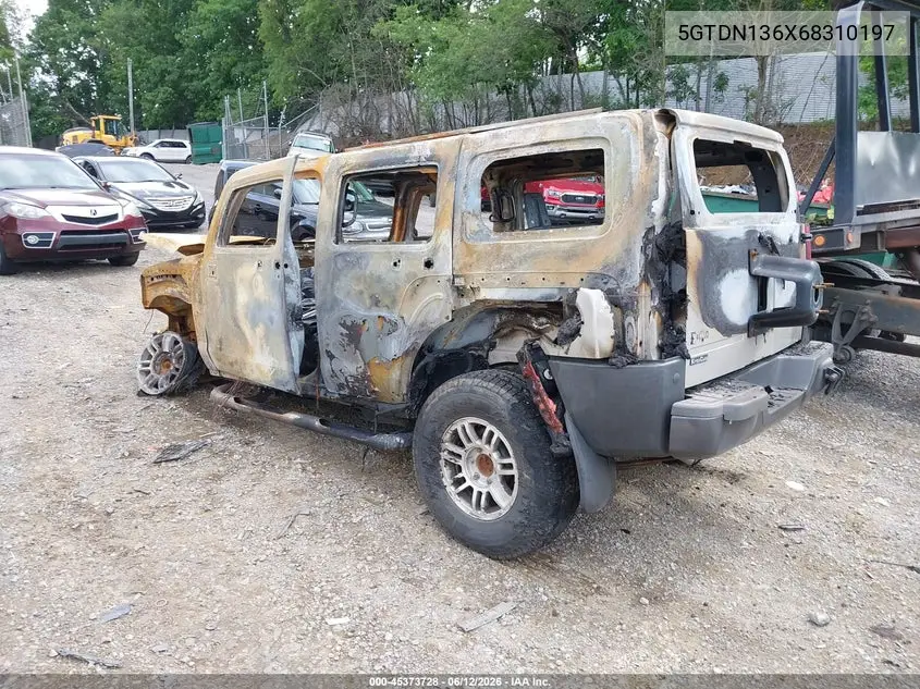 2006 Hummer H3 Suv VIN: 5GTDN136X68310197 Lot: 45373728