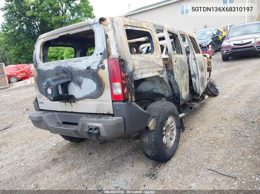 2006 Hummer H3 Suv VIN: 5GTDN136X68310197 Lot: 45373728