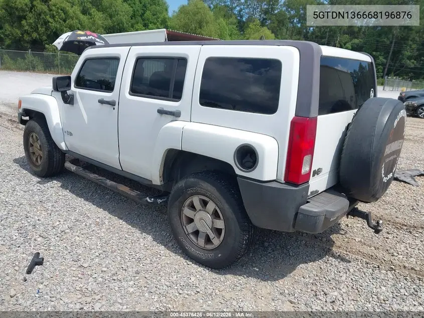 2006 Hummer H3 Suv VIN: 5GTDN136668196876 Lot: 45376426
