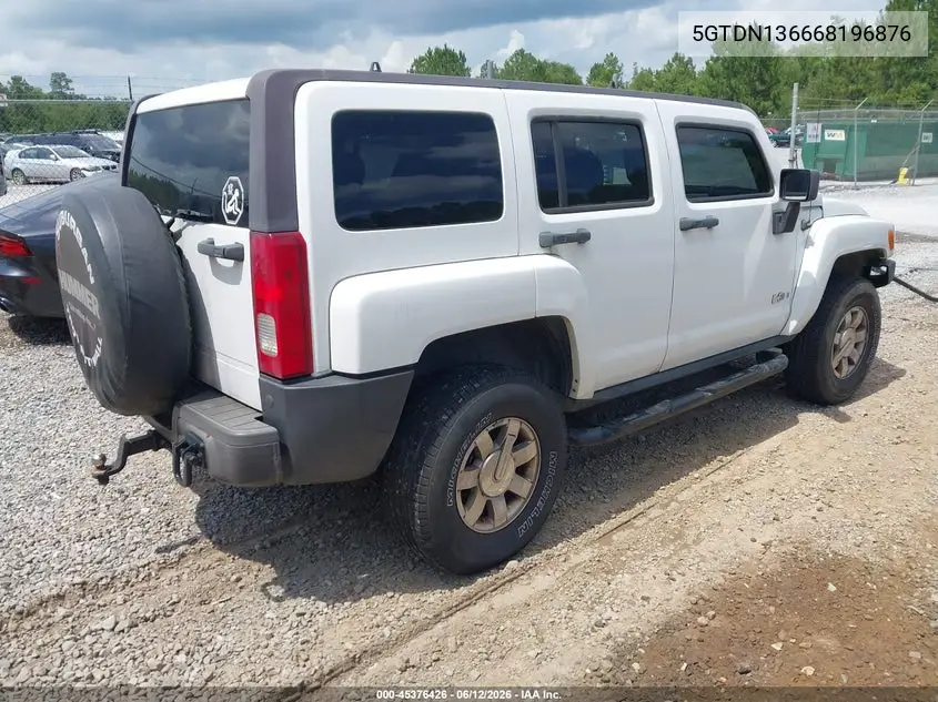 2006 Hummer H3 Suv VIN: 5GTDN136668196876 Lot: 45376426