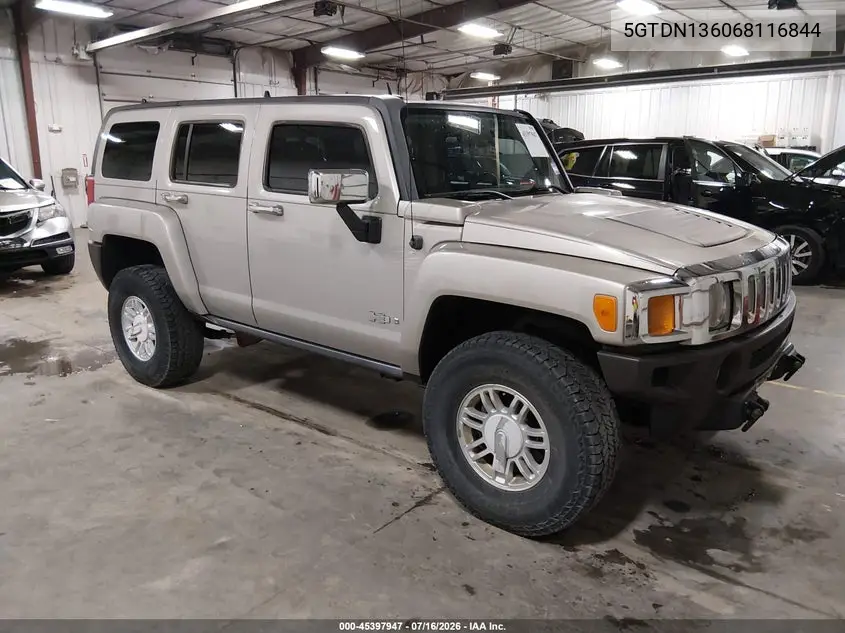 2006 Hummer H3 Suv VIN: 5GTDN136068116844 Lot: 45397947