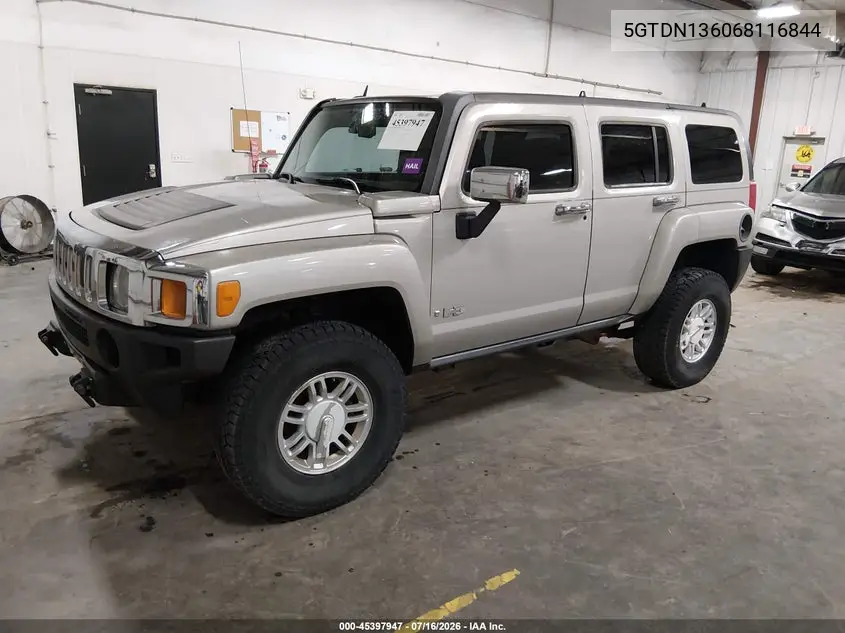 2006 Hummer H3 Suv VIN: 5GTDN136068116844 Lot: 45397947