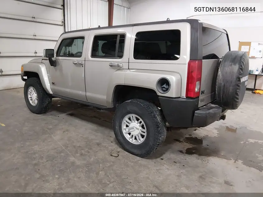 2006 Hummer H3 Suv VIN: 5GTDN136068116844 Lot: 45397947