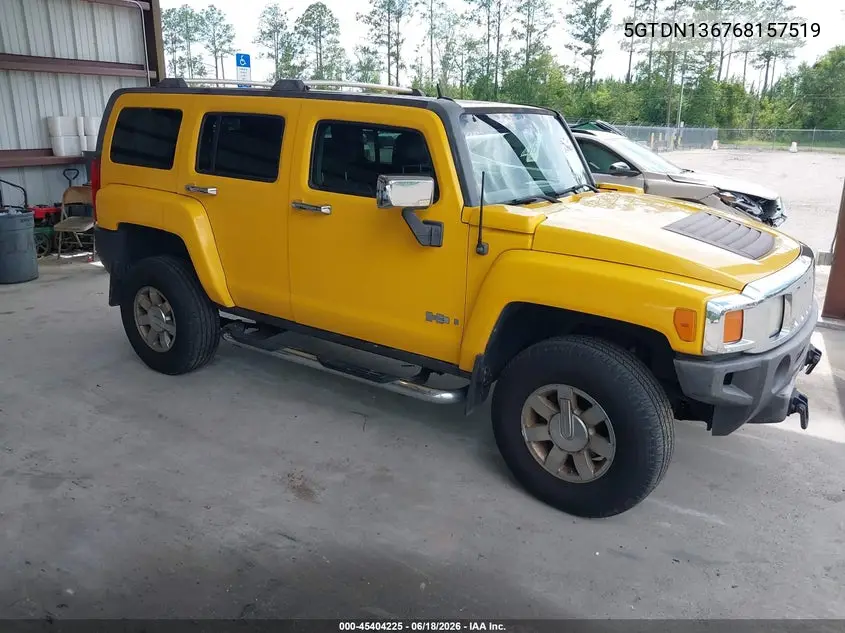 2006 Hummer H3 Suv VIN: 5GTDN136768157519 Lot: 45404225