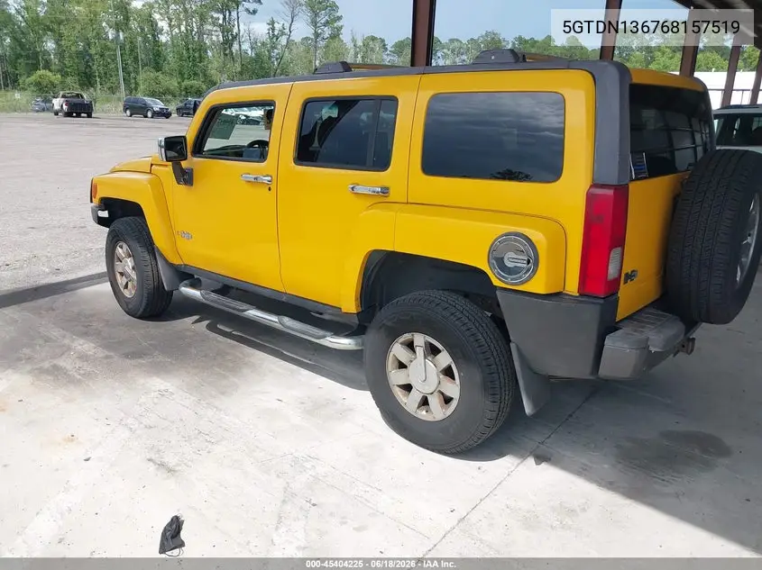 2006 Hummer H3 Suv VIN: 5GTDN136768157519 Lot: 45404225